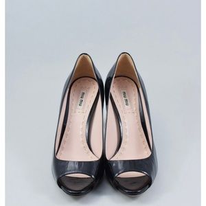 Gorgeous Miu Miu peep toe shoes